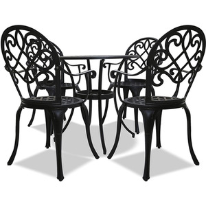 Prego 4 Chairs Bistro Set