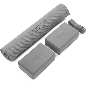 Myga Yoga Entry Mat, Strap  Pair of Blocks