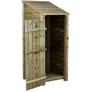 Wooden Premium Tongue and Groove Log Store With Door