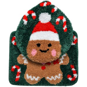 Gingerbread Toilet Seat Cover Set