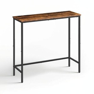 Slim Console Table with Metal Frame