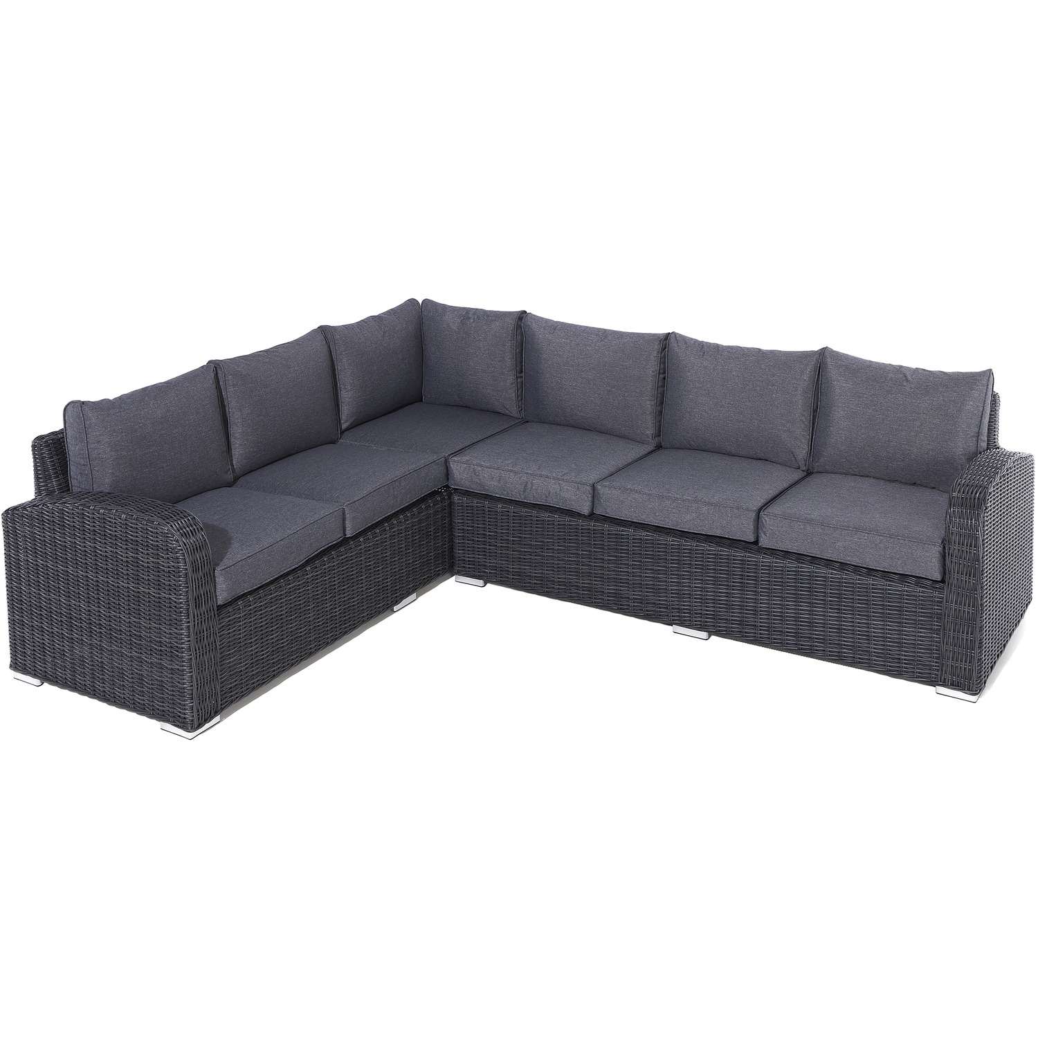 Thornbury Corner Rattan Dining Set - Grey