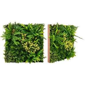2 Pack Artificial Foliage Wall Art for Balcony Home