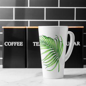 Botanical Leaf Latte Mug