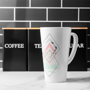 Geometric Overlays Latte Mug