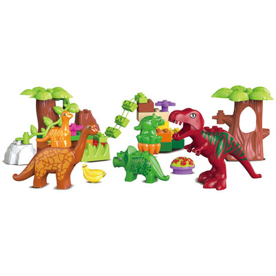Multicolour 40 Piece Dinosaur Paradise Blocks