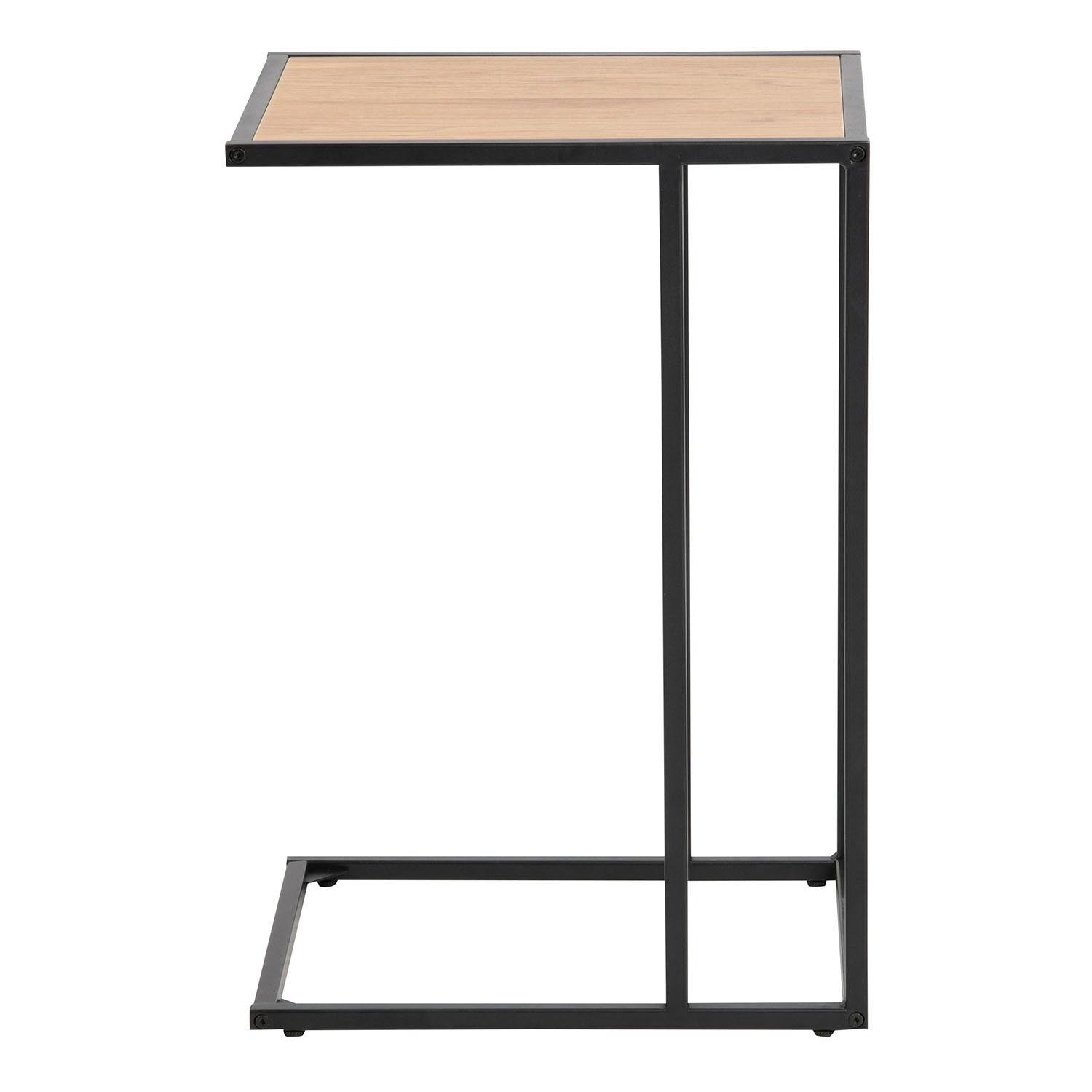Seaford Metal Side Table - Oak