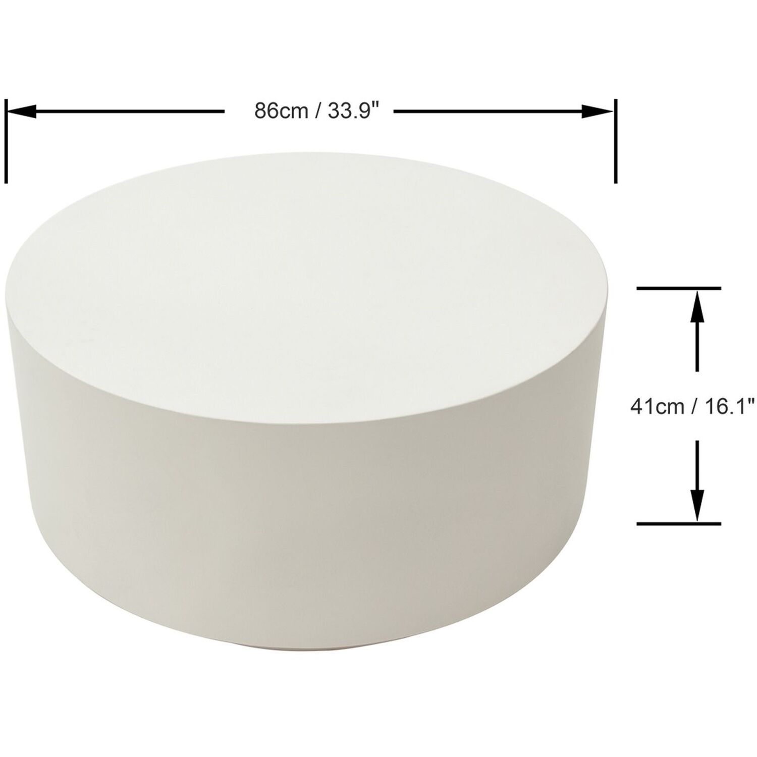 Elementi Rome Grc Coffee Table - Cream White