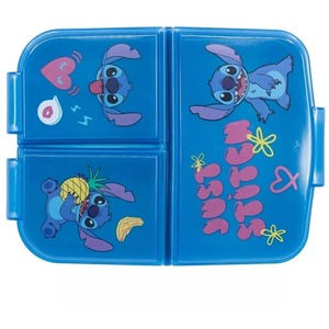 Official Licenced Stitch Palms 3-Compartment School Lunch Box