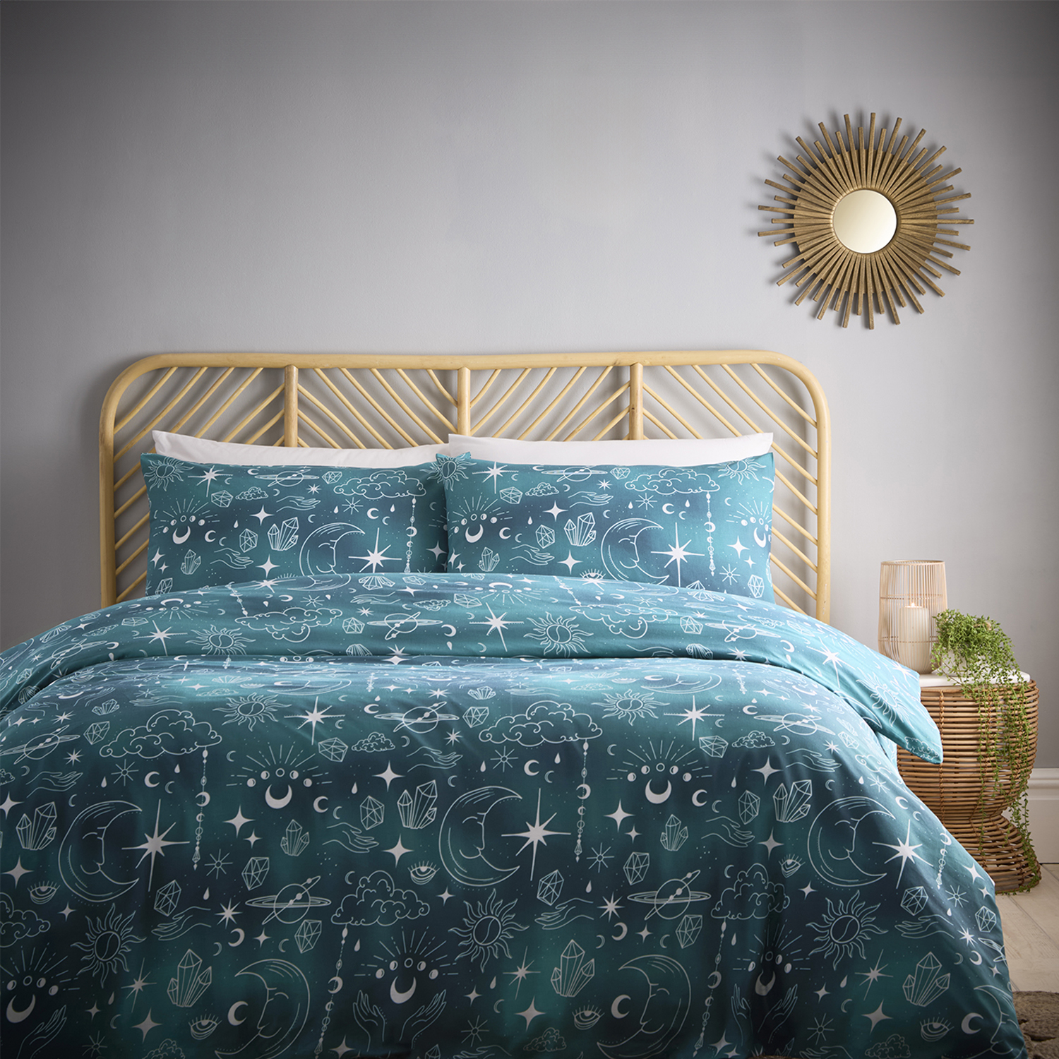 Charlotte Thomas Celestial Duvet Cover Set - Blue Single