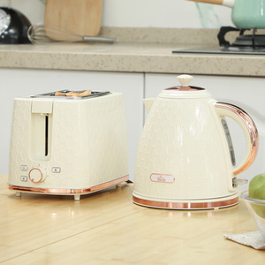 HOMCOM Kettle and Toaster Set with 7 Browning