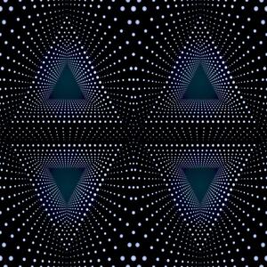 Good Vibes Triangles Prism Geometric Print Wallpaper