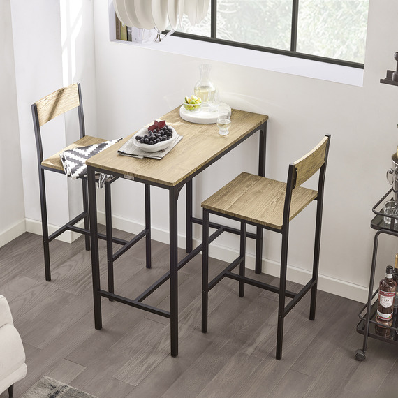 SoBuy Bar Set of 2 Stools and 1 Bar Table