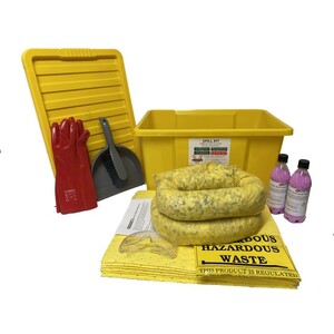 20L Battery Acid  Hazchem Spill Kit with Neutraliser in Cu