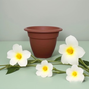 Small Terracotta Round Plant Pot 20cm Plastic Bell Planter Pot