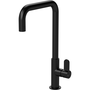 Kitchen Mono Mixer Tap with 1 Lever Handle Matt Black 361mm