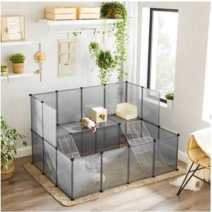 Image showcasing SONGMICS Modular Small Animal Enclosure with Balcony