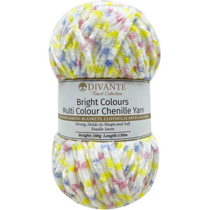 Bright Colours Multi Chenille Yarn