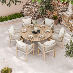 Roma 7 Piece Round Sunray Dining Set