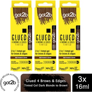 Pack of Got2b Glued Strong Hold Tinted Gel