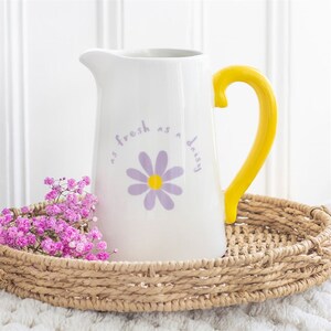 Fresh As A Daisy Ceramic Flower Jug For Home Decor