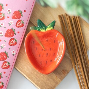 Sweet Strawberry Incense Stick Holder For A Cheerful Space