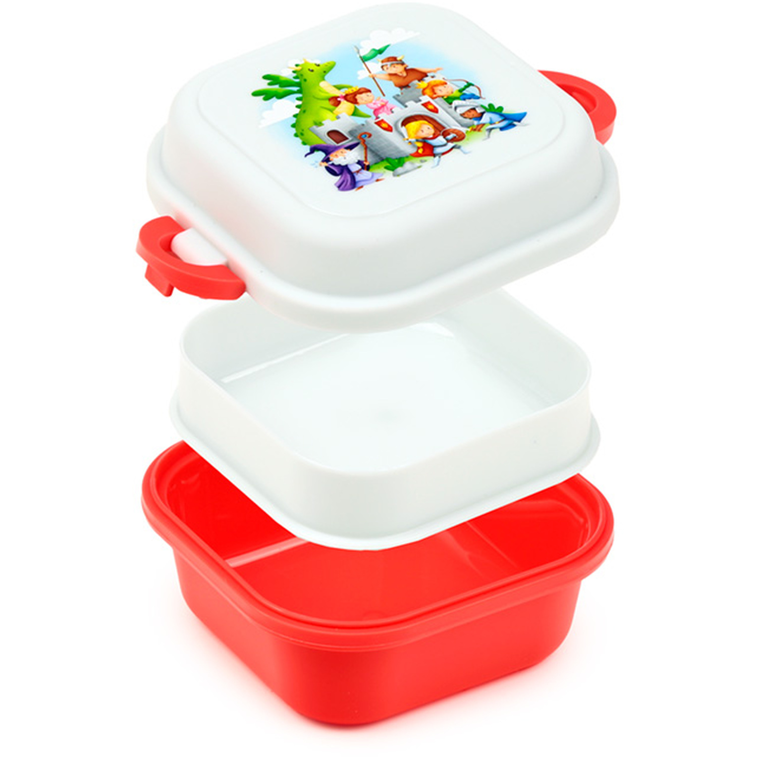 Bento Clip Lock Snack Lunch Box - Knights and Dragons