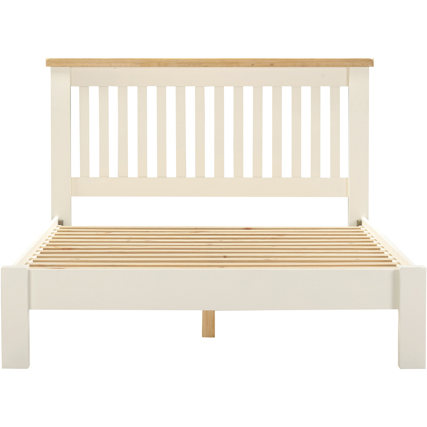 Windsor 4 6 Double Bed Low Foot End Part Assembled - Ivory