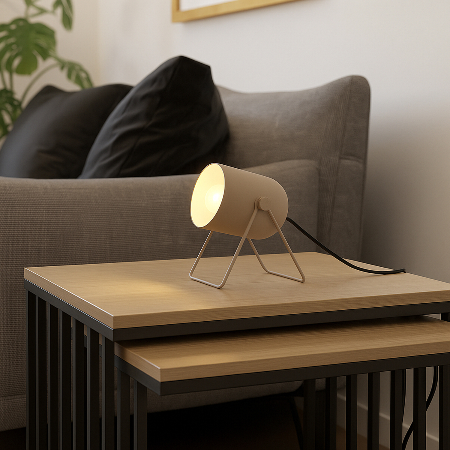 Image of Eglo Tilston Steel Minimalist Desk Lamp,&hellip;