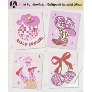 Paint By Numbers Cowgirl Disco Multipack