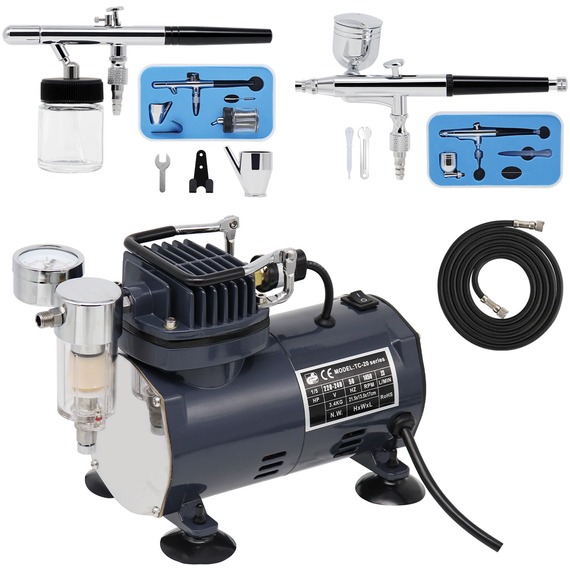 Switzer AS18 Airbrush With Compressor