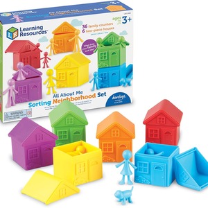 All About Me Sorting Neighborhood Set With Colour Counters and Houses