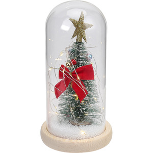 LED Glass Dome Christmas Tree Ornament