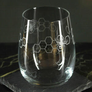Engraved Set of 4 Gaia 360ml Bees Pattern Design