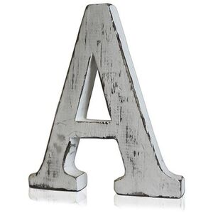 Handcrafted Shabby Chic Wooden Alphabet Letter A