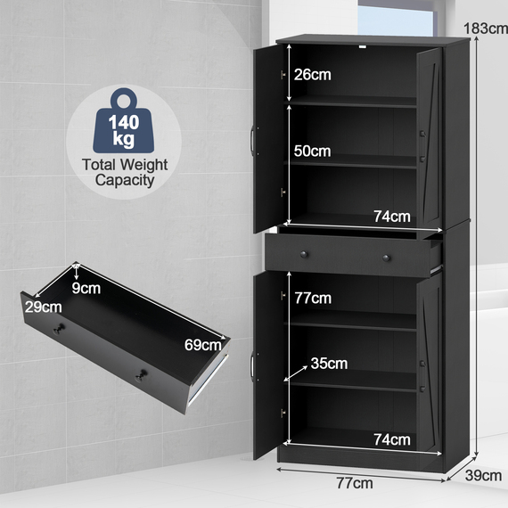 Modern Farmhouse Cupboard Cabinet
