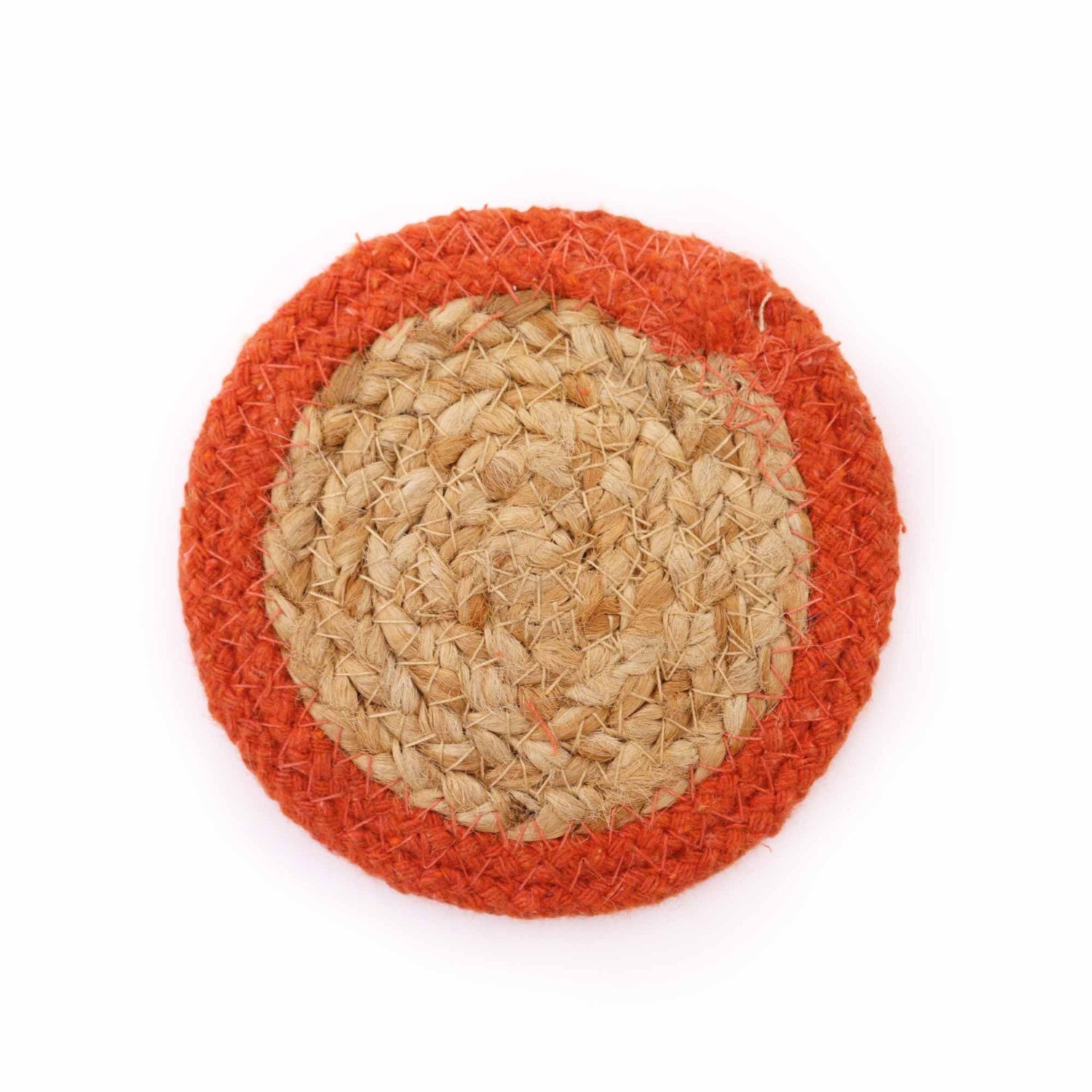 Image of Natural Jute Cotton Coasters with Clay&hellip;