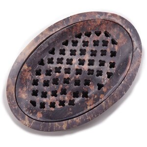 Soapstone Soap Dish Drainer Classic Oval Drying Grooves