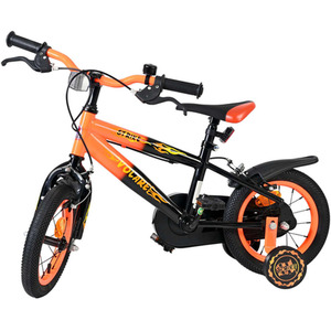 VOLARE Strike Orange and Black 51255 12-Inch Boys Children's Bike