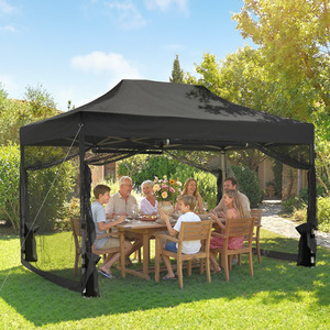 Outsunny 3 x 4.5 m Heavy Duty Pop Up Gazebo with Mesh