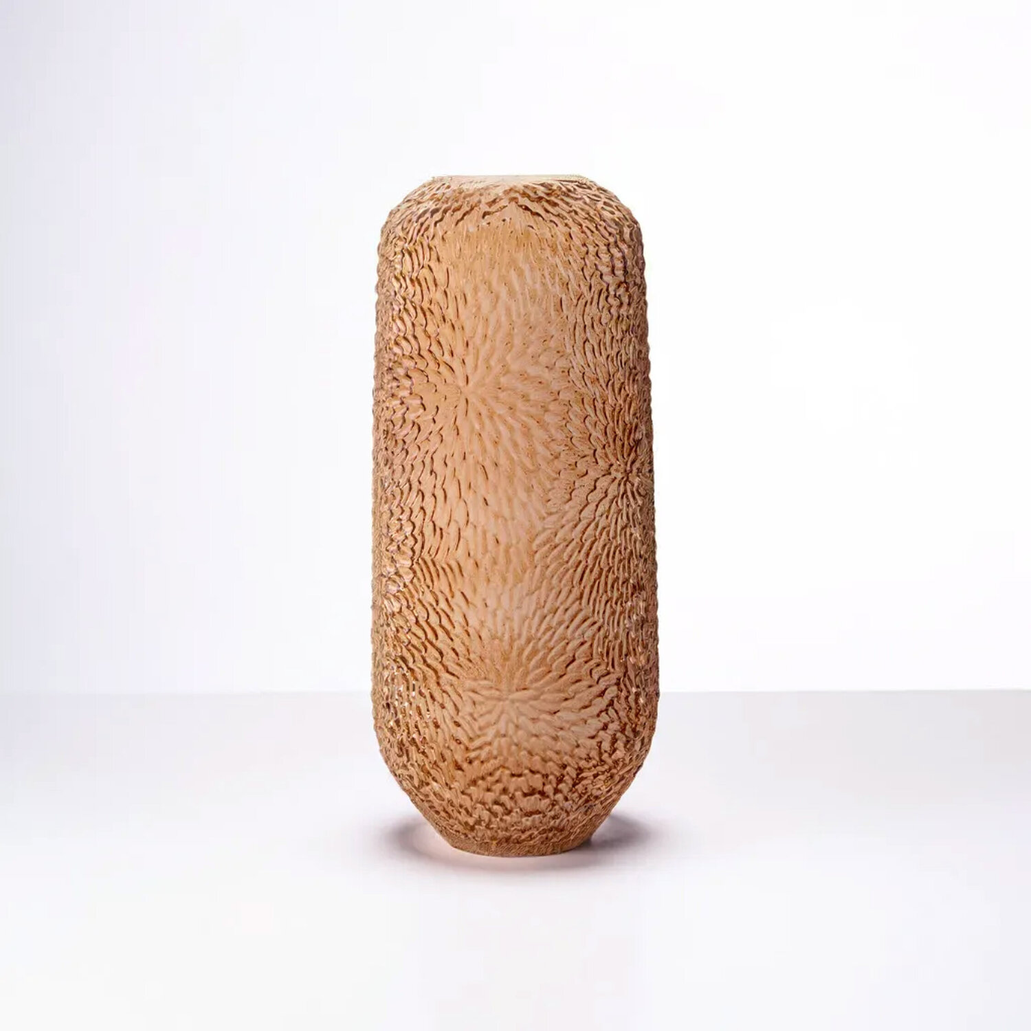 Haldis Blush Pink and Gold Small Ceramic Vase - Glass 100%