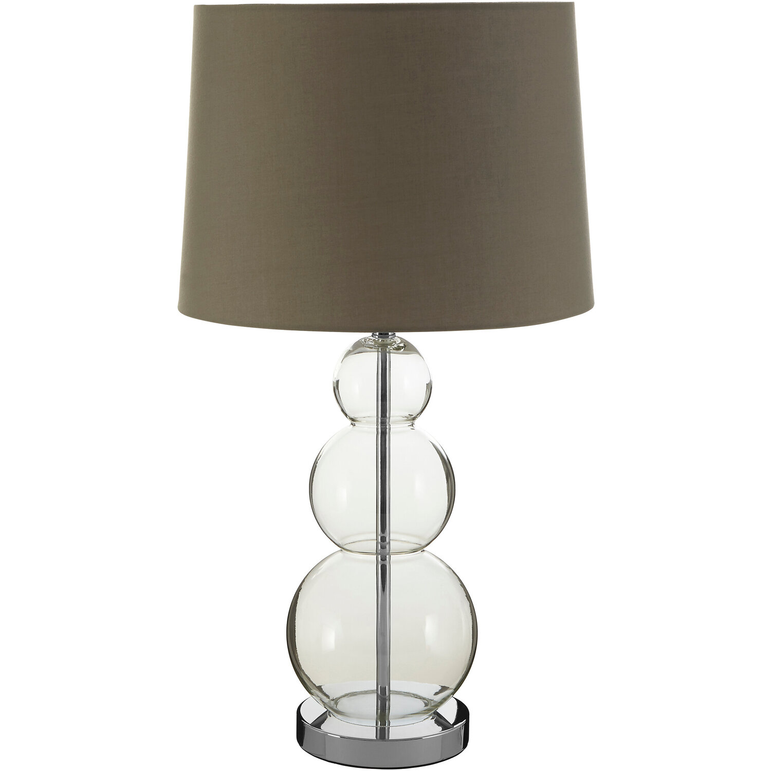 Luke Grey Fabric Shade Table Lamp - Grey