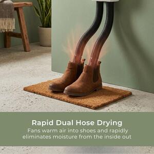 Shoe dryer with two hoses for one pair of shoes or boots 250W White