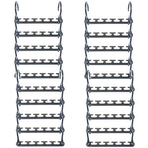 20 Pcs Space-Saving Non-Slip Clothing Hanger - Black