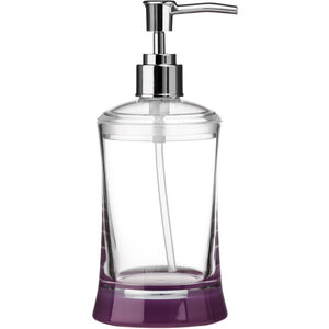 Purple And Clear Acrylic Bathroom Lotion Dispenser