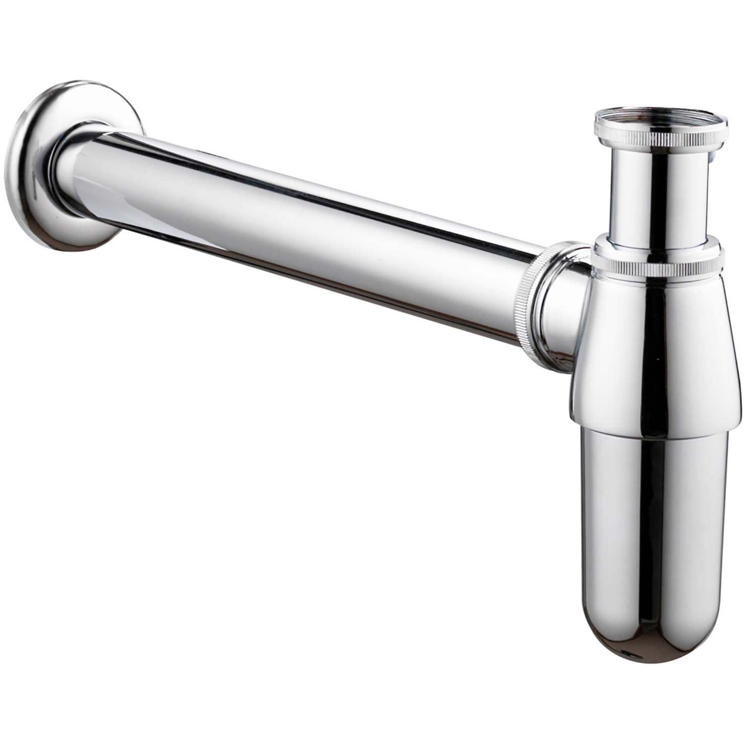 Bottle Waste Trap 32mm Chrome Silver 35mm Pipe Kitchen Bathroom Sink Basin Set - Image 2