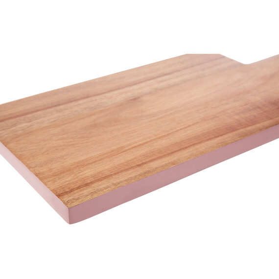 Socorro Rectangular Pink Edge Chopping Board