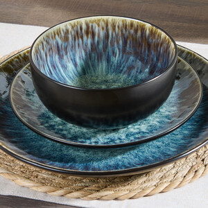 Aegean Reactive 12 Piece Dinner Set