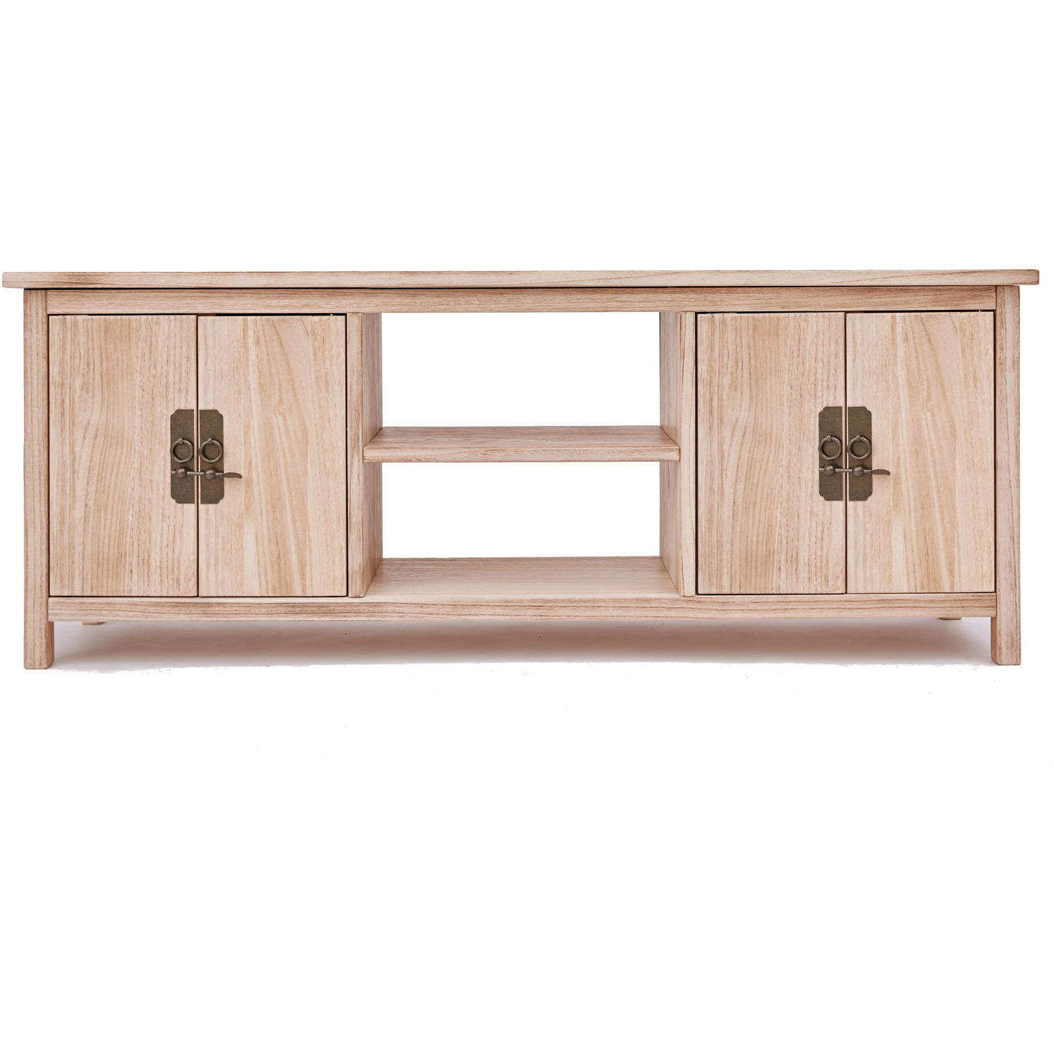 Cabinet Bits Portofino 4 Door Tv Cabinet - Light Wood