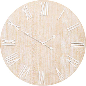Washed Wood Effect Numeral Wall Clock